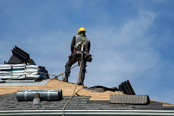 Professional Gutter Installation technician working in Athol, ID